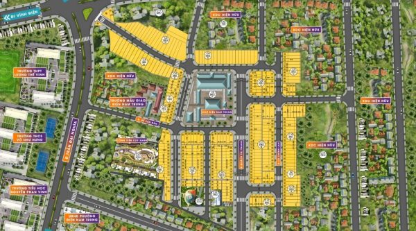 Mặt bằng dự án phố chợ Điện Nam Trung